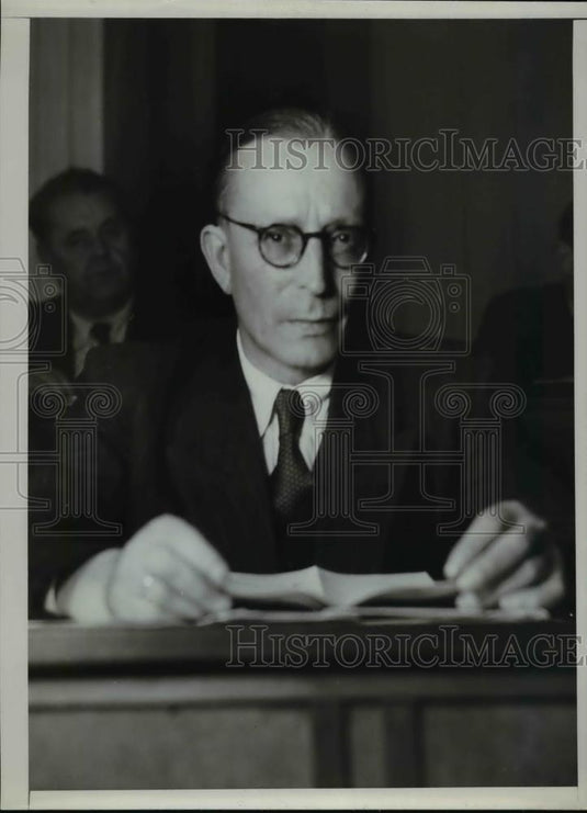 1949 Press Photo Hans Lock Minister of Finance East German Government - Historic Images
