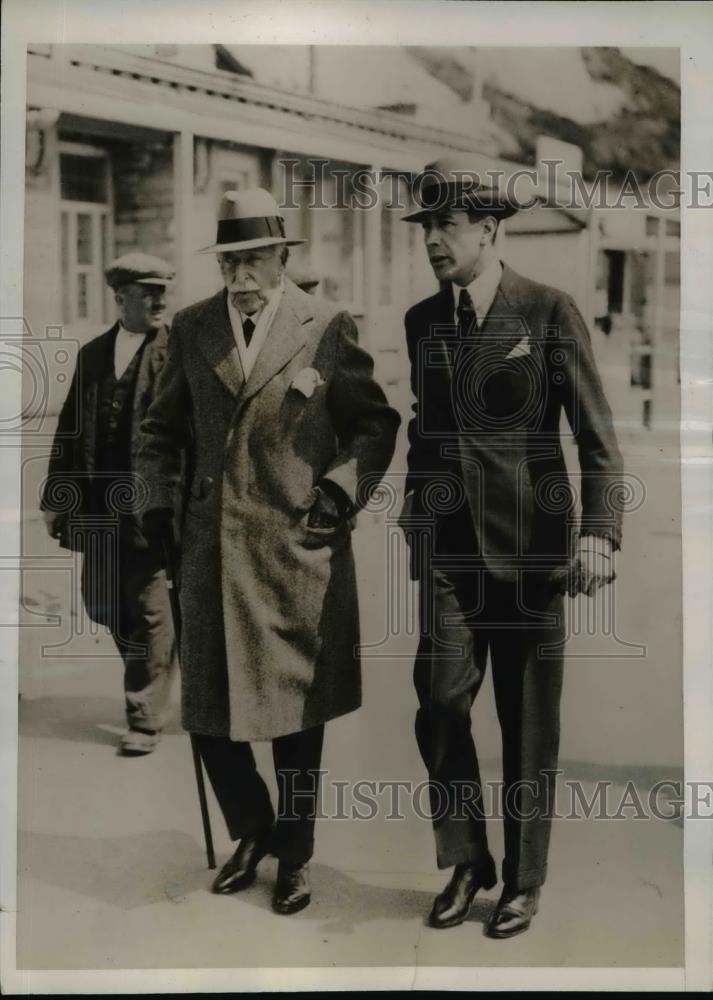 1936 Press Photo Duke of Connaught Walking on the Front, Bourenmouth, England - Historic Images