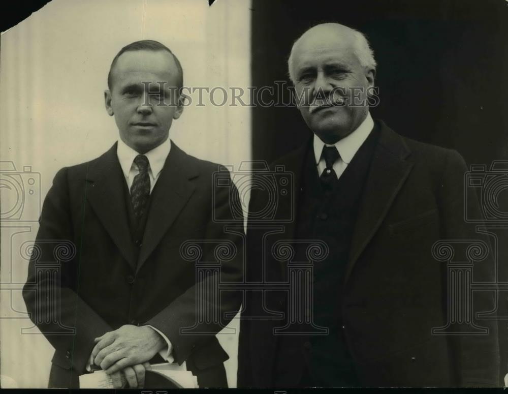 1921 Press Photo Graham Patterson, Charles M. Sheldon - nef20525 - Historic Images