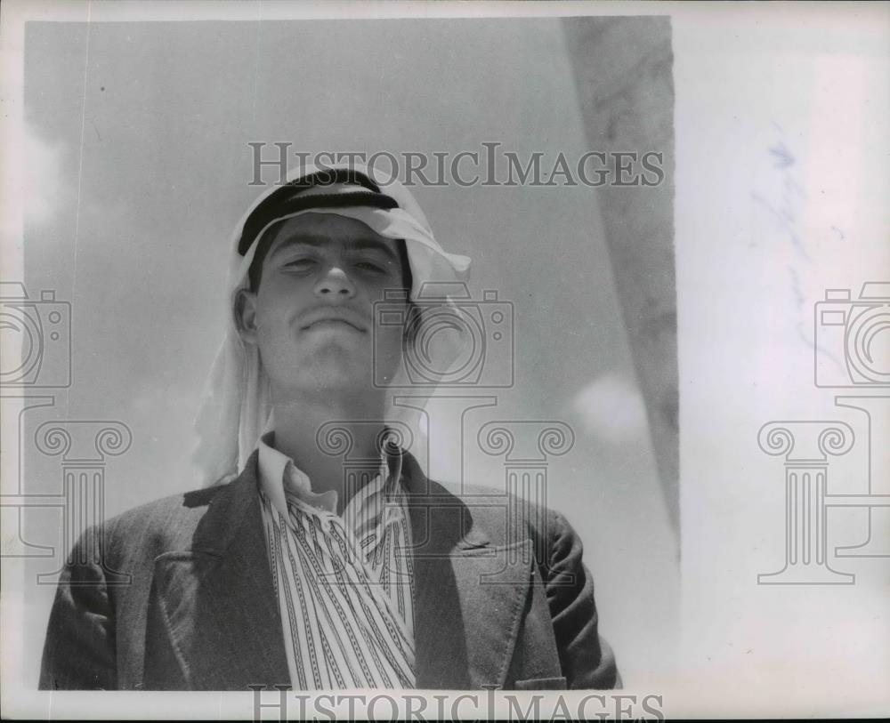 1953 Press Photo A Young Man of Tulkarm Holy Land - nef21436 - Historic Images