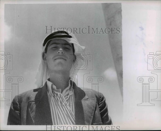 1953 Press Photo A Young Man of Tulkarm Holy Land - nef21436 - Historic Images