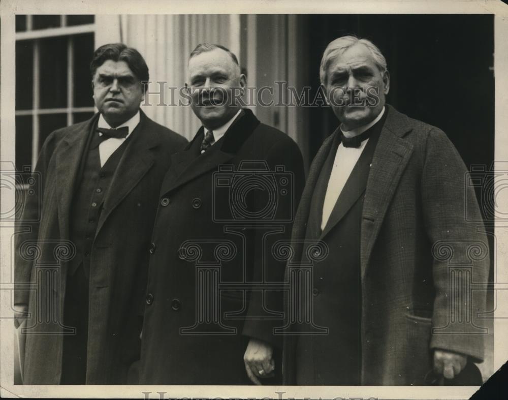 1930 Press Photo John Lewis,Pres.of United Mine Workers visit Pres. Coolidge - Historic Images