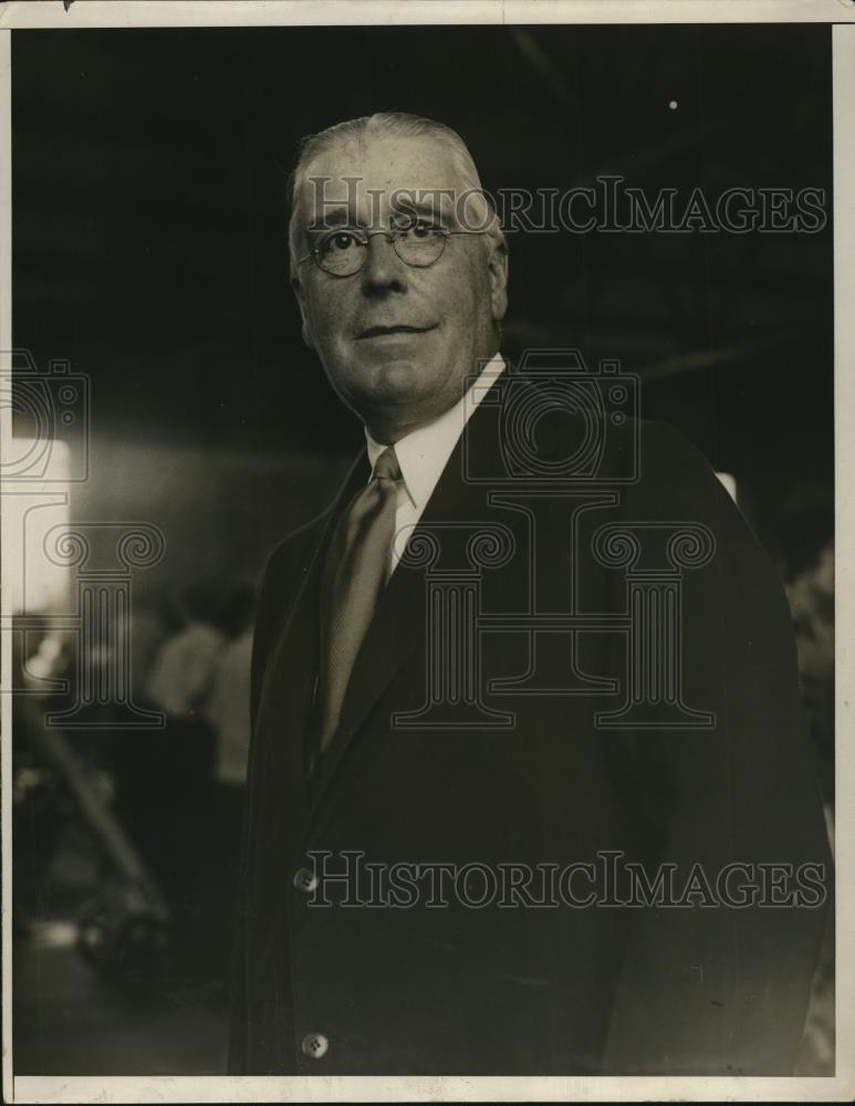 1930 Press Photo Samuel Seabury Returns to New York on S.S. Aquitania - Historic Images