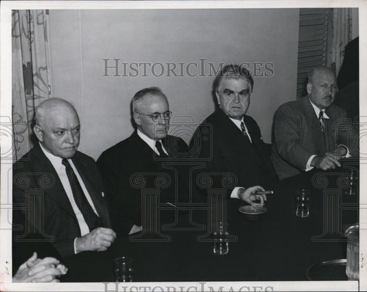 1948 Press Photo John Lewis & Soft Coal Operators Resume Bargaining Sessions - Historic Images