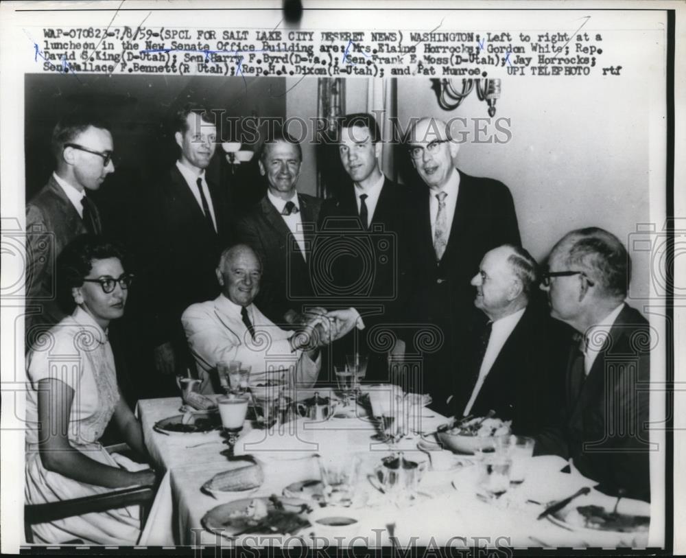 1959 Press Photo New Senate Office Building Luncheon, Washington, DC - nef22961 - Historic Images