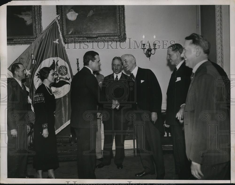 1933 Press Photo New Secretary of State Cordell Hull meets aides - nef23418 - Historic Images