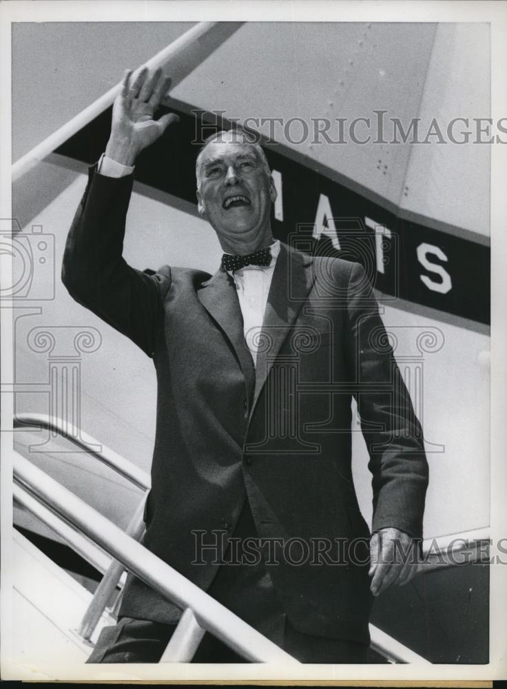 1959 Press Photo Christian A. Herter at Andrews Air Force Base - nef23548 - Historic Images