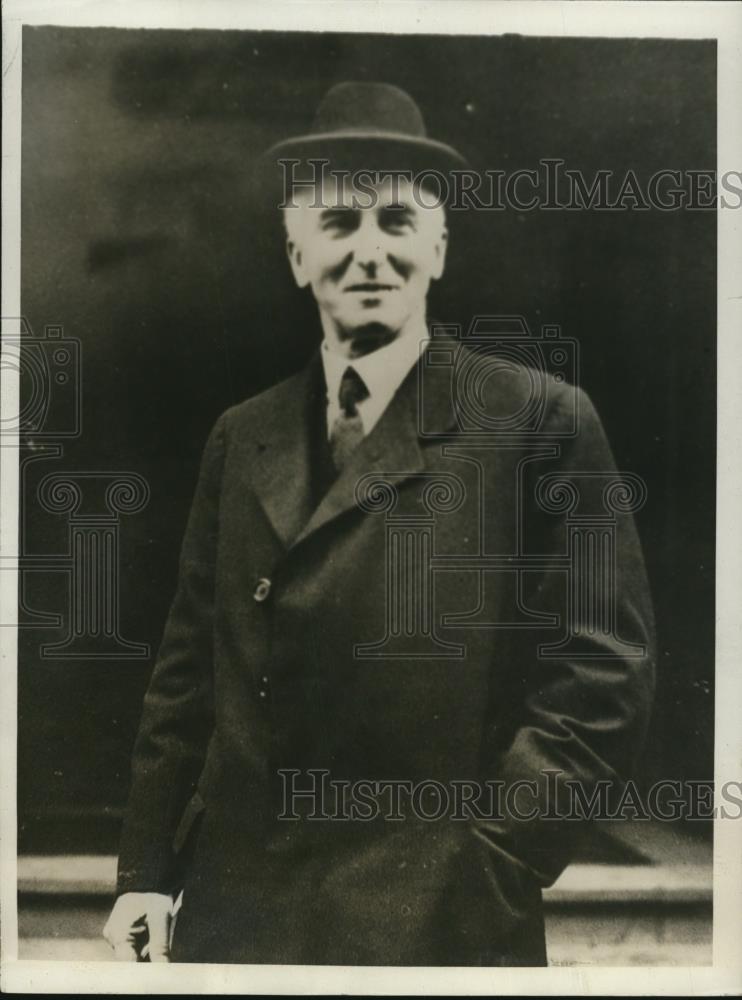 1930 Press Sir John Simon Arrives at Institute of Civil Engineer To Open Inquiry - Historic Images