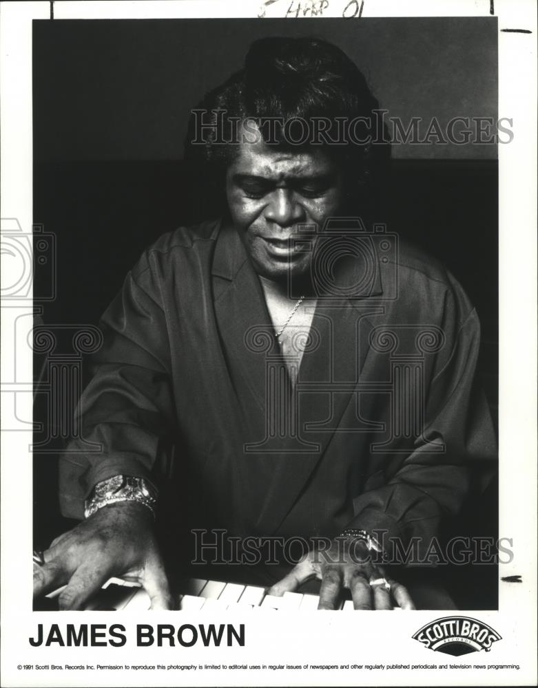 1991 Press Photo James Brown - Historic Images