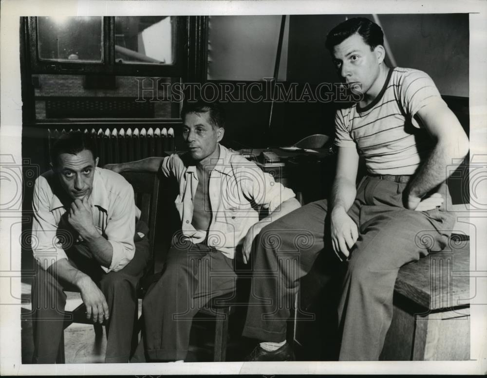 1944 Press Photo New York Russell Laurenzane, Jerry Festa, Joseph Rizzo NYC - Historic Images