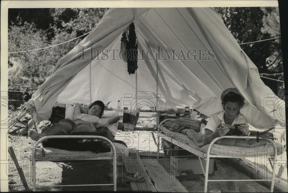 1939 Press Photo Girl Scouts 4 Echoes Camp - spx09967 - Historic Images