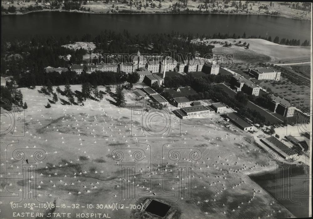 1935 Press Photo Aerial view of Medical Lake, Washington - spx09876 - Historic Images