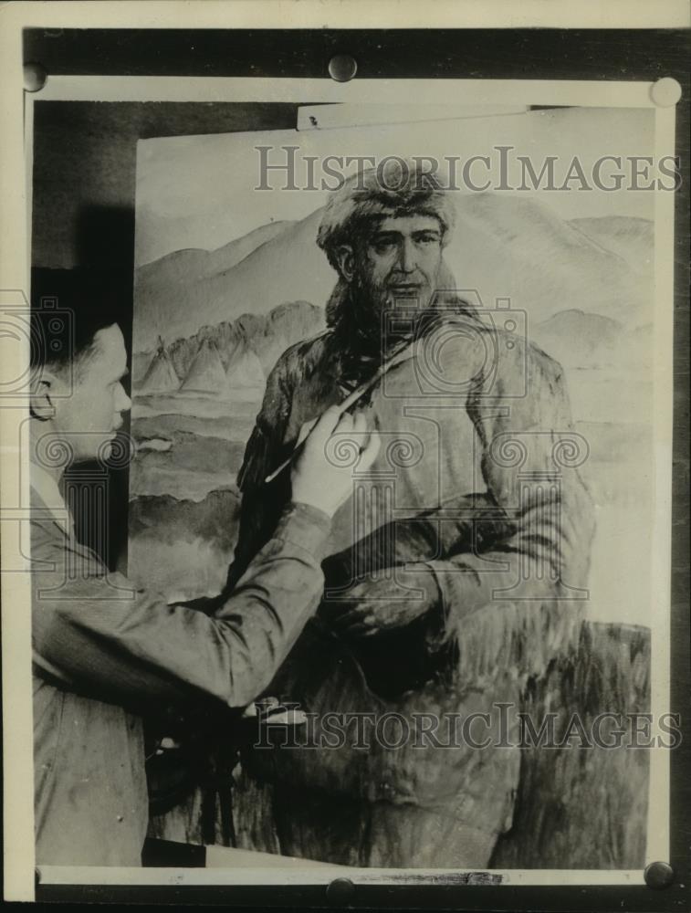 1936 Press Photo Portrait of Marcus Whitman by Alfred McVay Walla Walla Wash - Historic Images