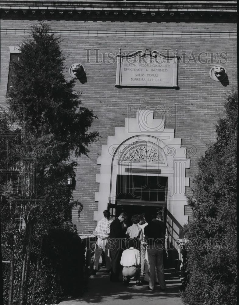 1955 Press Photo Washington State College Bohler Gym - spx10152 - Historic Images