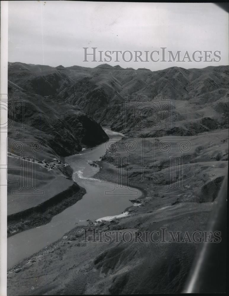 1955 Press Photo Mountain Sheep camp site near Dug Bar - spx10098 - Historic Images