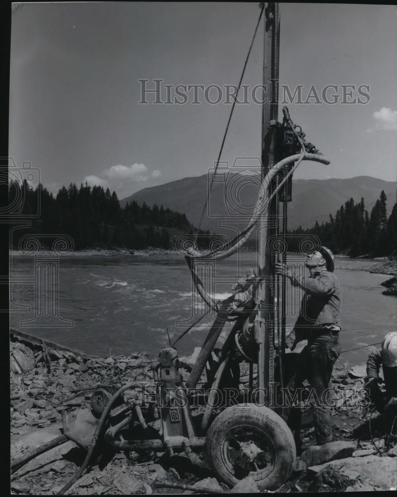 1956 Press Photo Drill - spx10102 - Historic Images