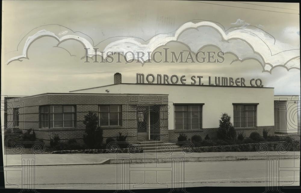 1940 Press Photo Monroe Street Lumber Company - spx10735 - Historic Images
