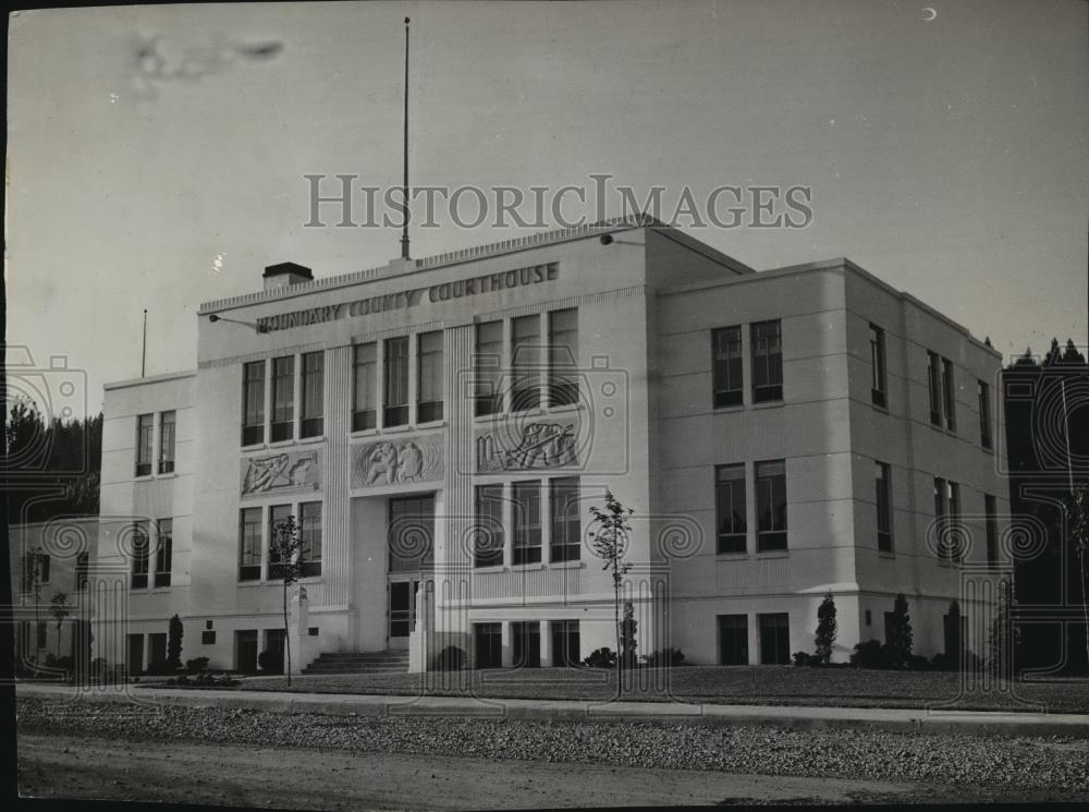 1945 Press Photo Boundary County Courthouse building in Bonners Ferry, Idaho - Historic Images