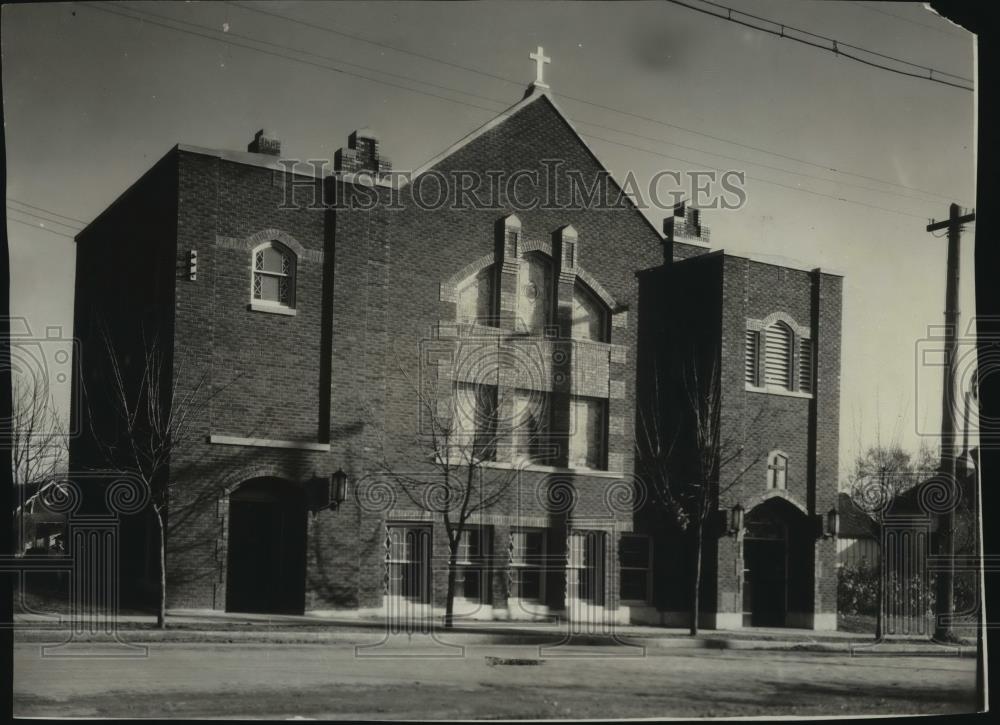 Press Photo View of a Lutheran church - spx11022 - Historic Images