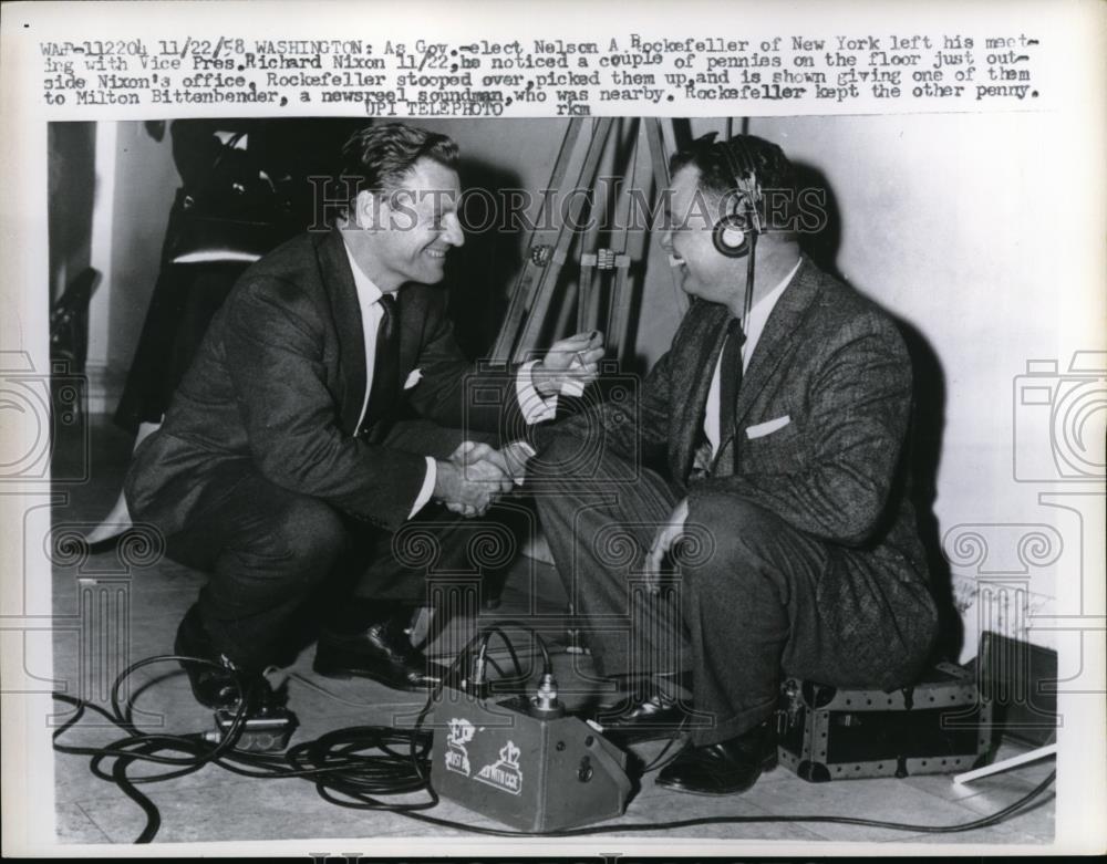 1958 Press Photo Governor Elect Nelson Rockefeller of New York - nee68249 - Historic Images