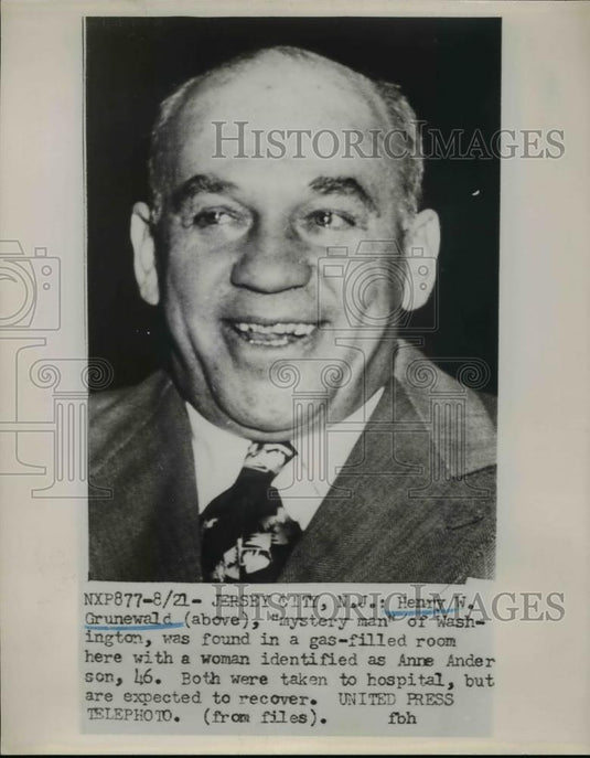 1953 Press Photo Jersey City Henry Grunewald and Anne Anderson. - Historic Images