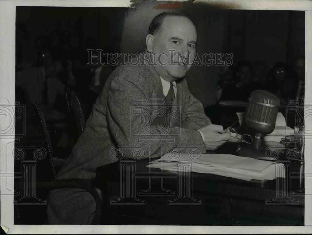 1941 Press Photo Senator Bennett Champ Clark at Senate Interstate Commerce - Historic Images