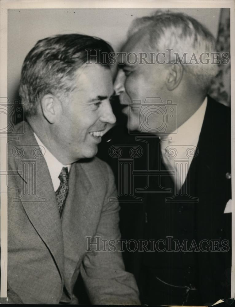 1940 Press Photo Secretary of Agriculture Henry Wallace &amp; Paul McNutt - Historic Images