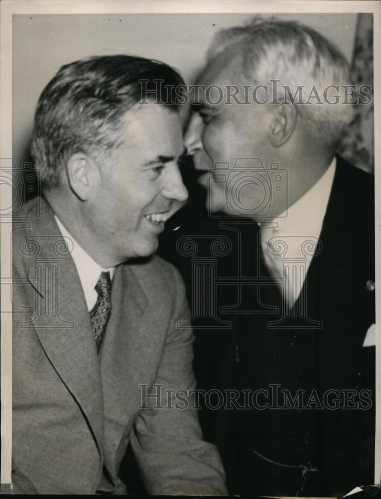 1940 Press Photo Secretary of Agriculture Henry Wallace & Paul McNutt - Historic Images