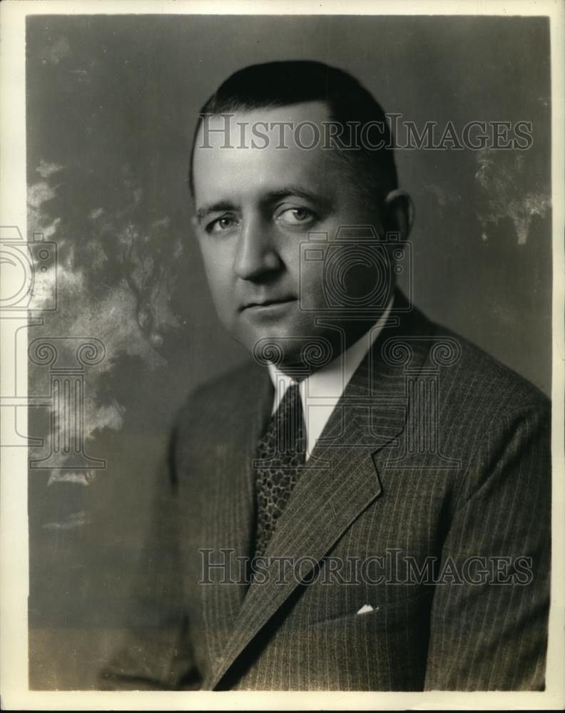 1935 Press Photo W.M. Purves Asst. Gen. manager Dodge Division Chrysler - Historic Images