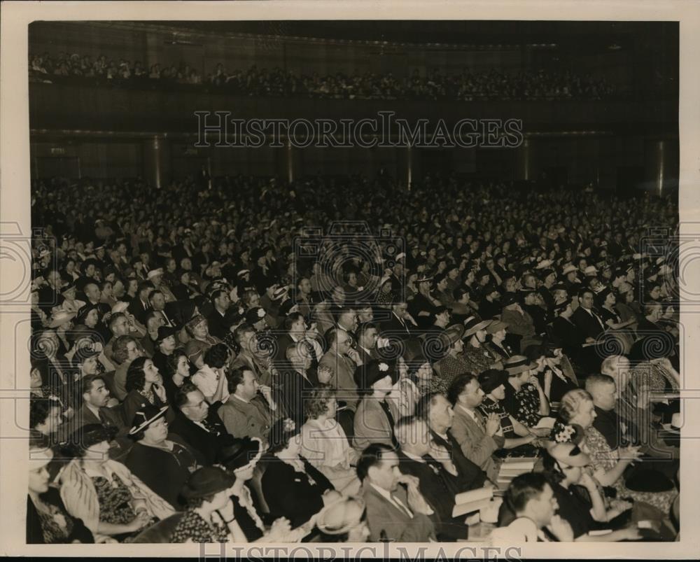 1938 Press Photo NEA convention Delegates at Centre Theater - nef37272 - Historic Images
