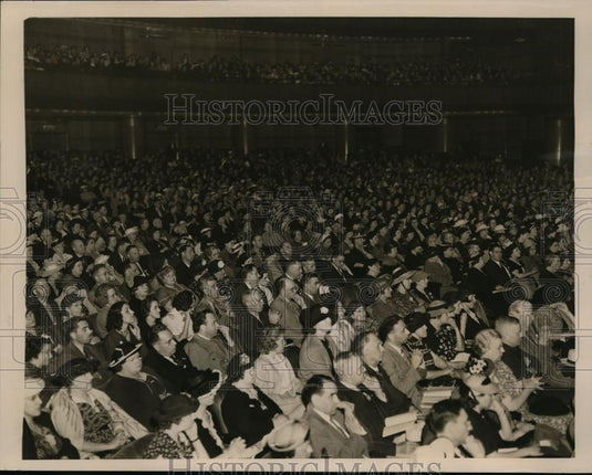 1938 Press Photo NEA convention Delegates at Centre Theater - nef37272 - Historic Images