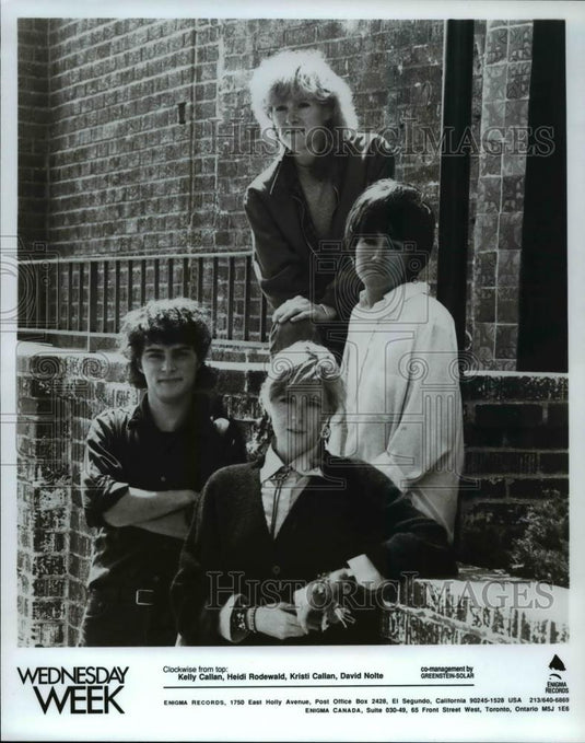 1987 Press Photo Musical Group Wednesday Week - cvp59130 - Historic Images