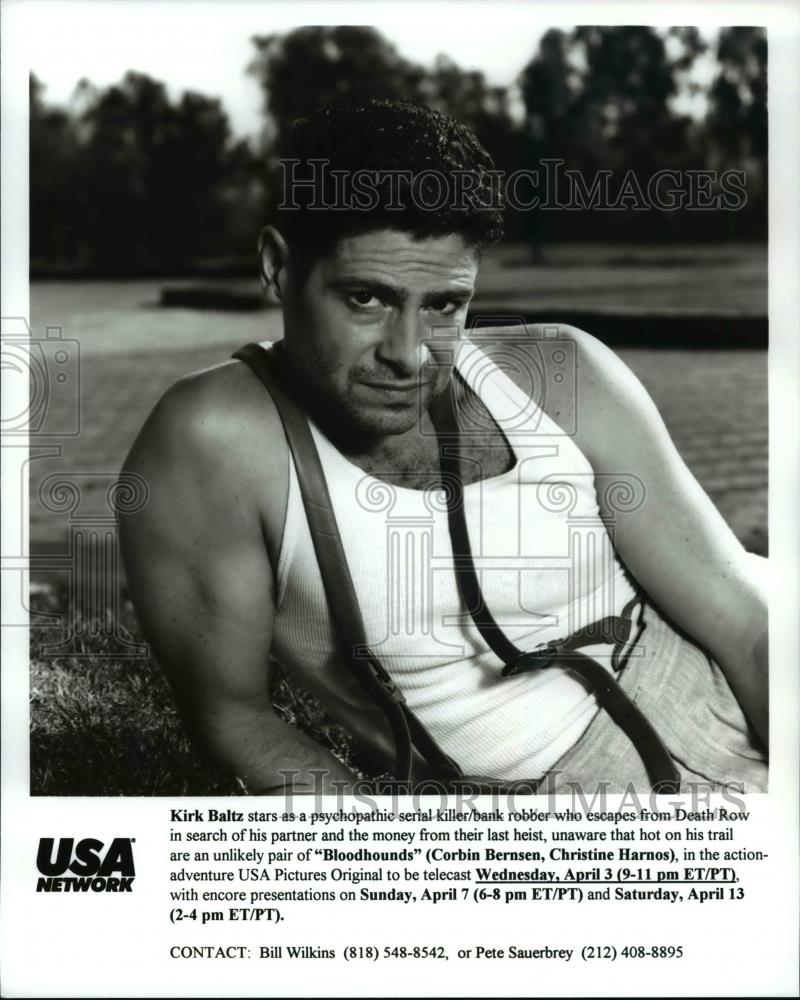 Press Photo Kirk Baltz stars as a psychopathic serial killer in Bloodhounds - Historic Images