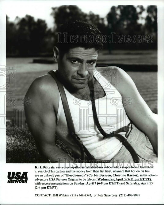 Press Photo Kirk Baltz stars as a psychopathic serial killer in Bloodhounds - Historic Images