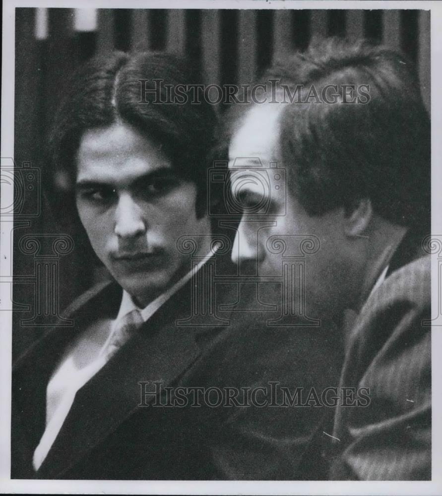1980 Press Photo Glen Flatowicz with Attorney Hon Souchek - cva20656 - Historic Images