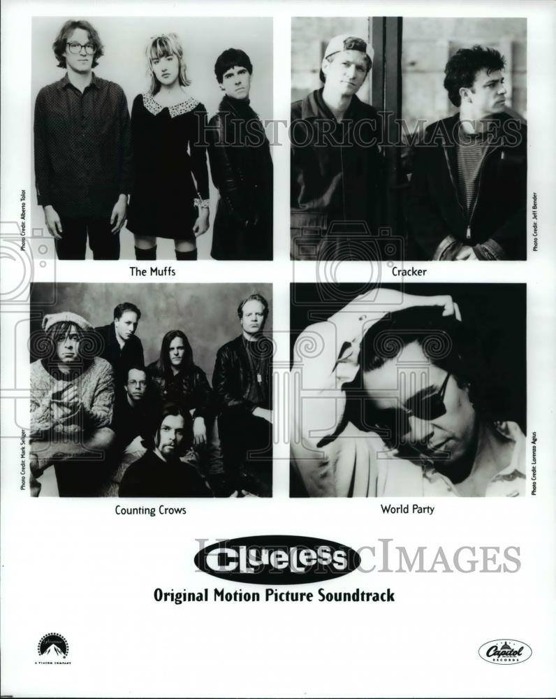 Press Photo The Muffs, Cracker, Counting Crows, World Party Clueless Soundtrack - Historic Images