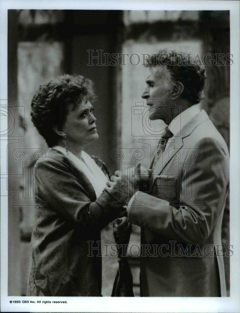 1993 Press Photo Rue McClanahan & Ricardo Montalban in "The Golden Palace" - Historic Images