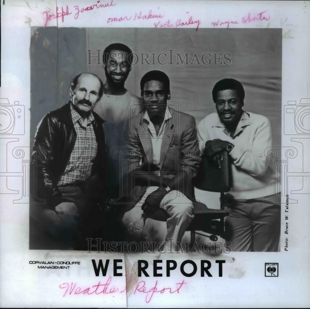 1984 Press Photo American jazz fusion band-Weather Report, musical group - Historic Images