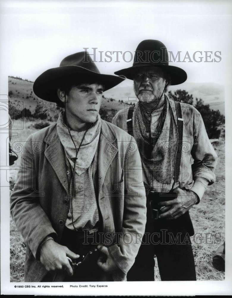 1993 Press Photo Ricky Schroder & Jon Voight in "Return to Lonesome Dove" - Historic Images
