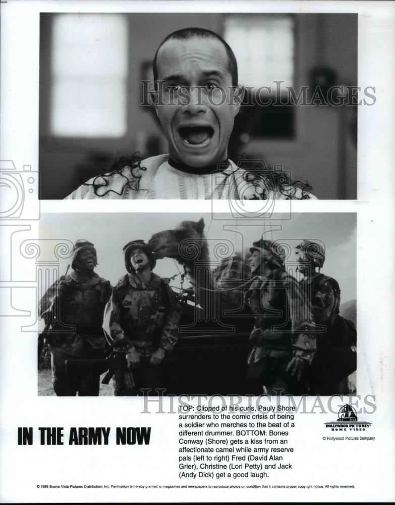 Press Photo Pauly Shore and David Alan star in the movie, In The Army Now - Historic Images