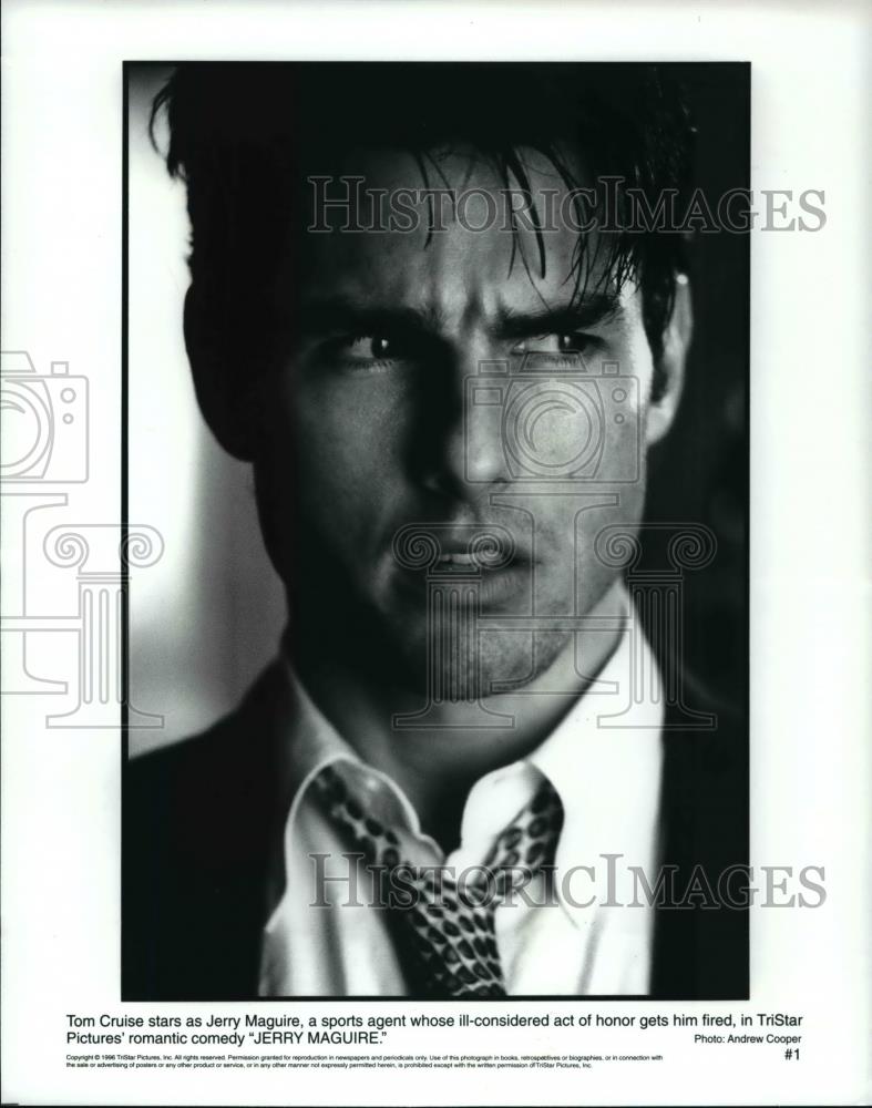 1997 Press Photo Tom Cruise stars in the movie, Jerry Maguire - cvp59219 - Historic Images