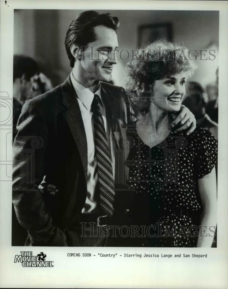 1985 Press Photo Jessica Lange and Sam Shepard in Country - cvp60322 - Historic Images