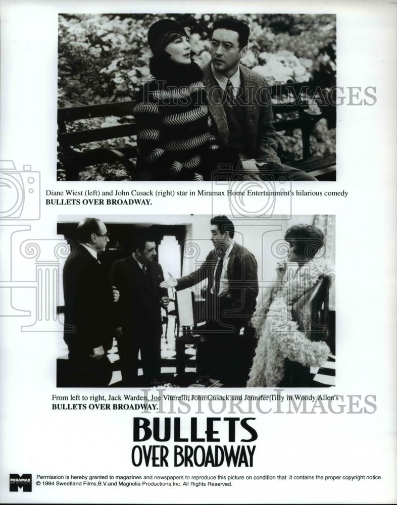 Press Photo Diane Wiest stars with John Cusack in Bullets Over Broadway - Historic Images