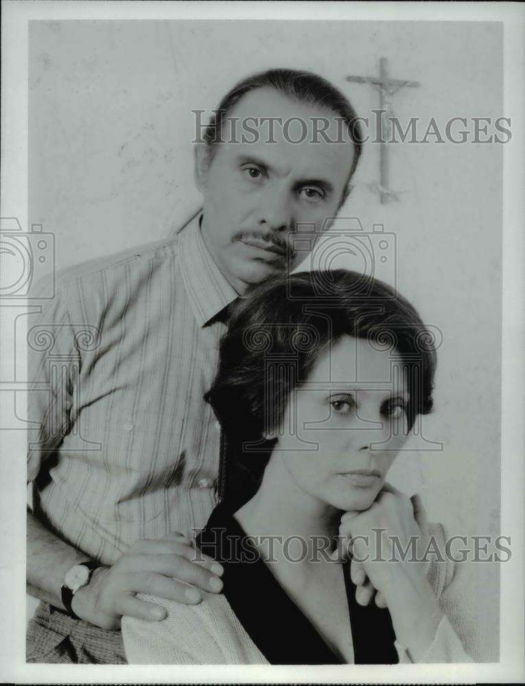 1986 Press Photo Sophia Loren and Hector Elizondo in Courage - cvp59899 - Historic Images