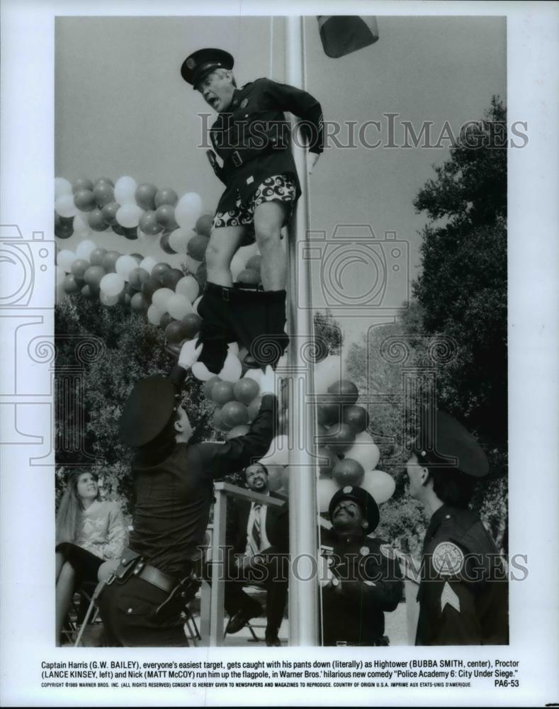 1991 Press Photo GW Bailey, Bubba Smith in Police Academy 6: City Under Siege - Historic Images