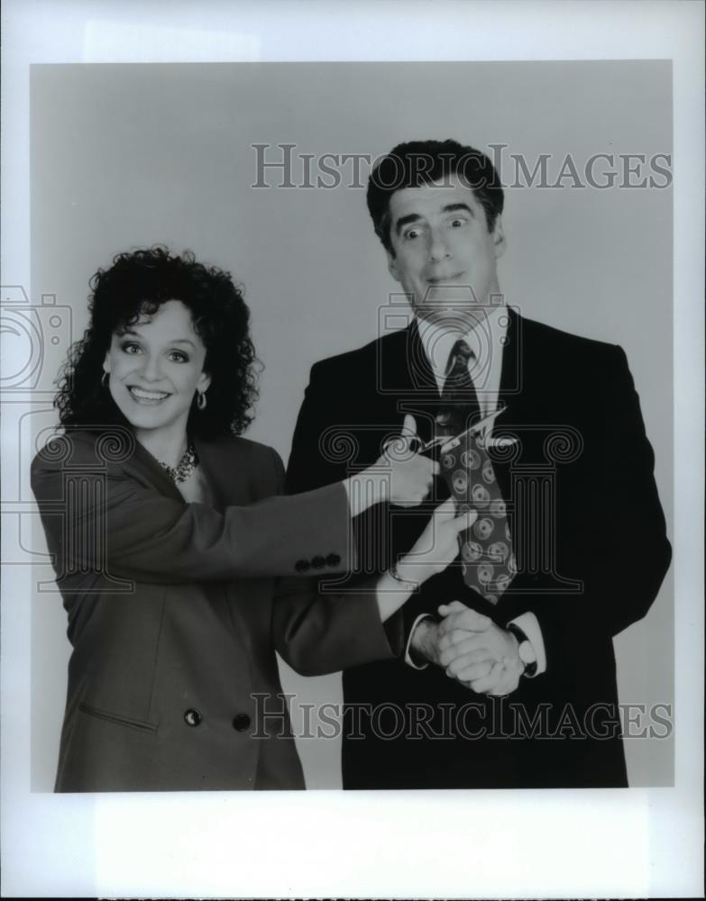 1990 Press Photo Valerie Harper, Elliott Gould in Stolen: One Husband - Historic Images