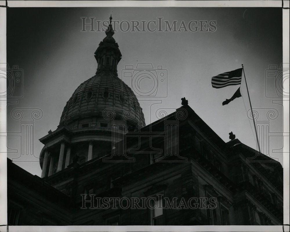 Press Photo Americal Flag - Historic Images