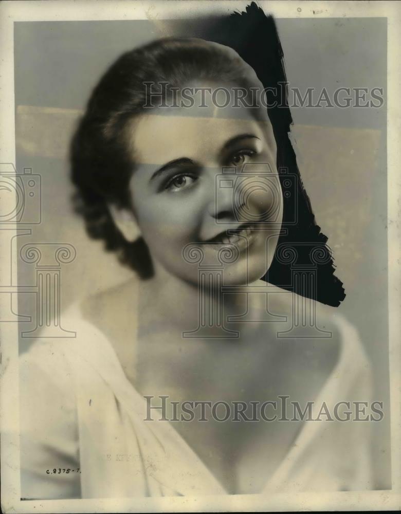 1931 Press Photo Sue Kerman vocalist who was discovered by Carmen Lombardo - Historic Images