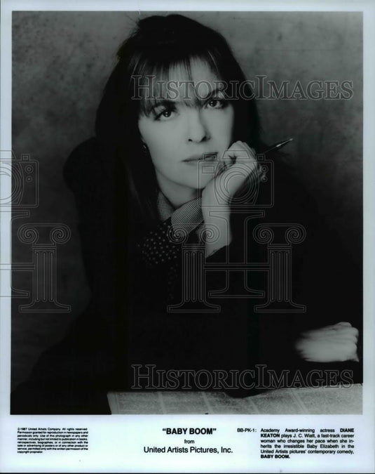 1987 Press Photo Diane Keaton plays JC Wiatt in "Baby Boom" - cvp59305 - Historic Images