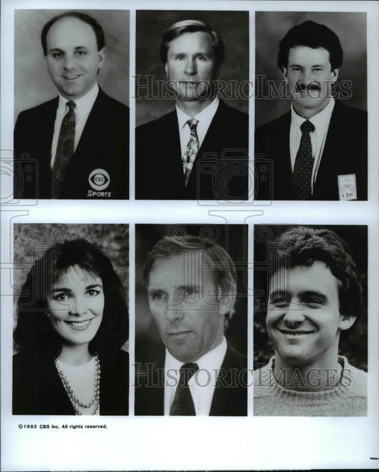 1992 Press Photo CBS Sports' Coverage of the 1992 Olympic Winter Games - Historic Images